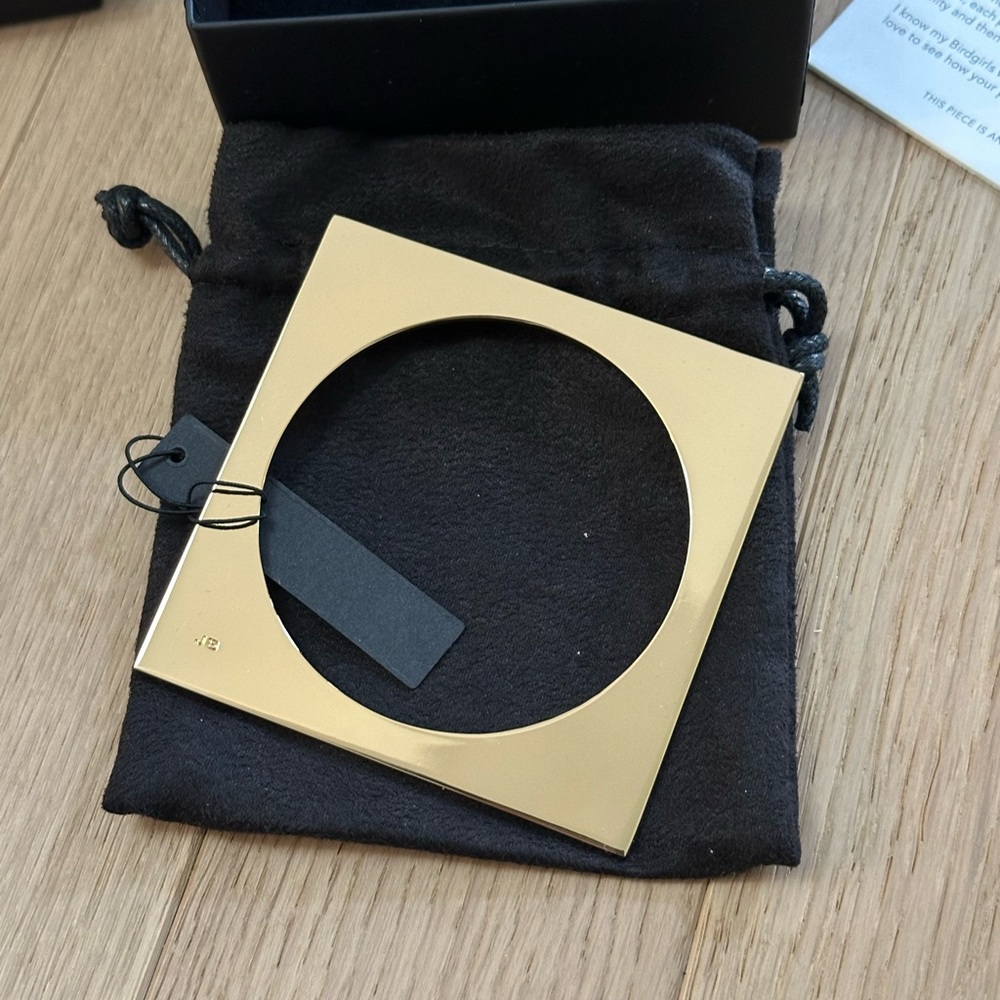 Jenny Bird Gold Square Bangle Bracelet